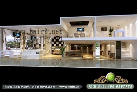 四川省巴中市时尚经典黑白灰发廊设计案例