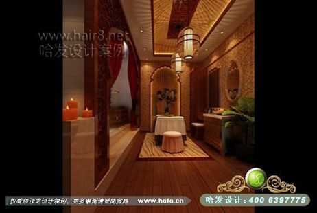 江苏省常州市回归经典中式，体现中国文化美容院装修案例美容院设计案例