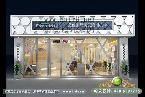 山东省菏泽市个性简约而不简单发廊设计案例