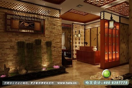江苏省常州市回归经典中式，体现中国文化美容院装修案例美容院设计案例