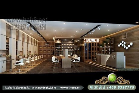 上海省上海市低调复古 大气时尚理发店装修案例理发店装修案例