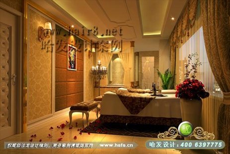 江苏省无锡市绚丽金色、豪华气息美容院装修案例