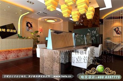 深圳市中式元素风格养发馆装修案例