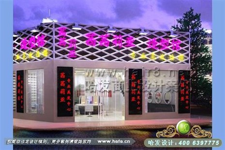 浙江省宁波市时尚简约风格发廊装修设计案例