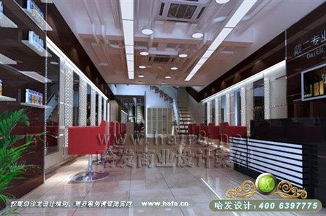 江苏省泰州市自然另类风格美发店装修设计案例