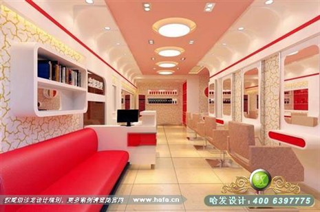 上海市专业时尚精品美发店装修设计案例