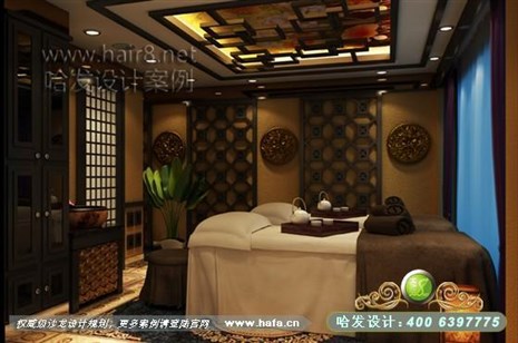 云南省大理市本案美容区以古典中式为主，让您享受那份宁静美容店装修案例