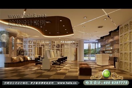 浙江省温岭市个性时尚、高端大气美发店装修案例发廊设计案例