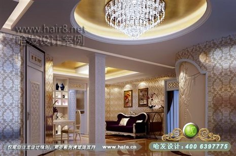 江苏省苏州市美容区以简欧时尚为主，凸显尊贵，温馨美容院装修案例